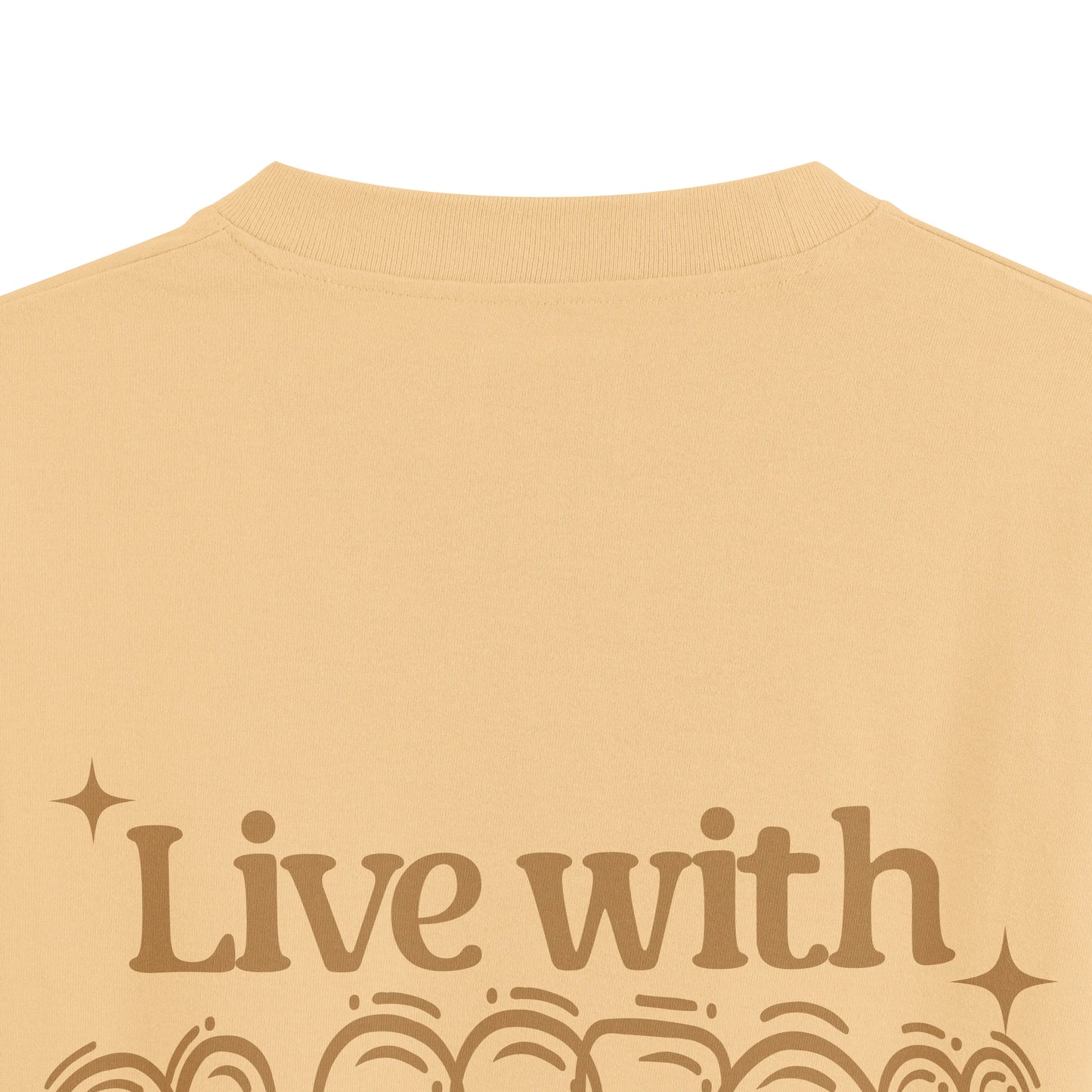 PASSION : BEIGE OVERSIZED T-SHIRT