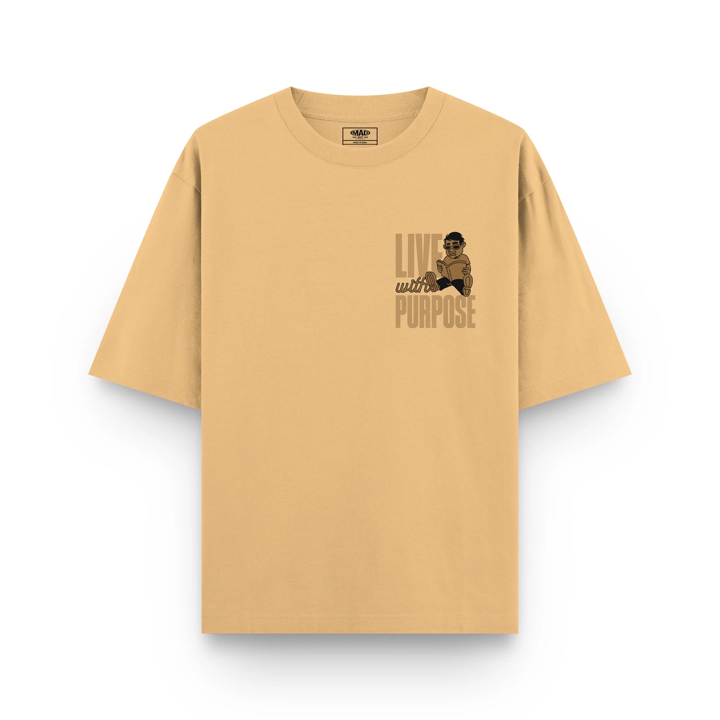 PASSION : BEIGE OVERSIZED T-SHIRT