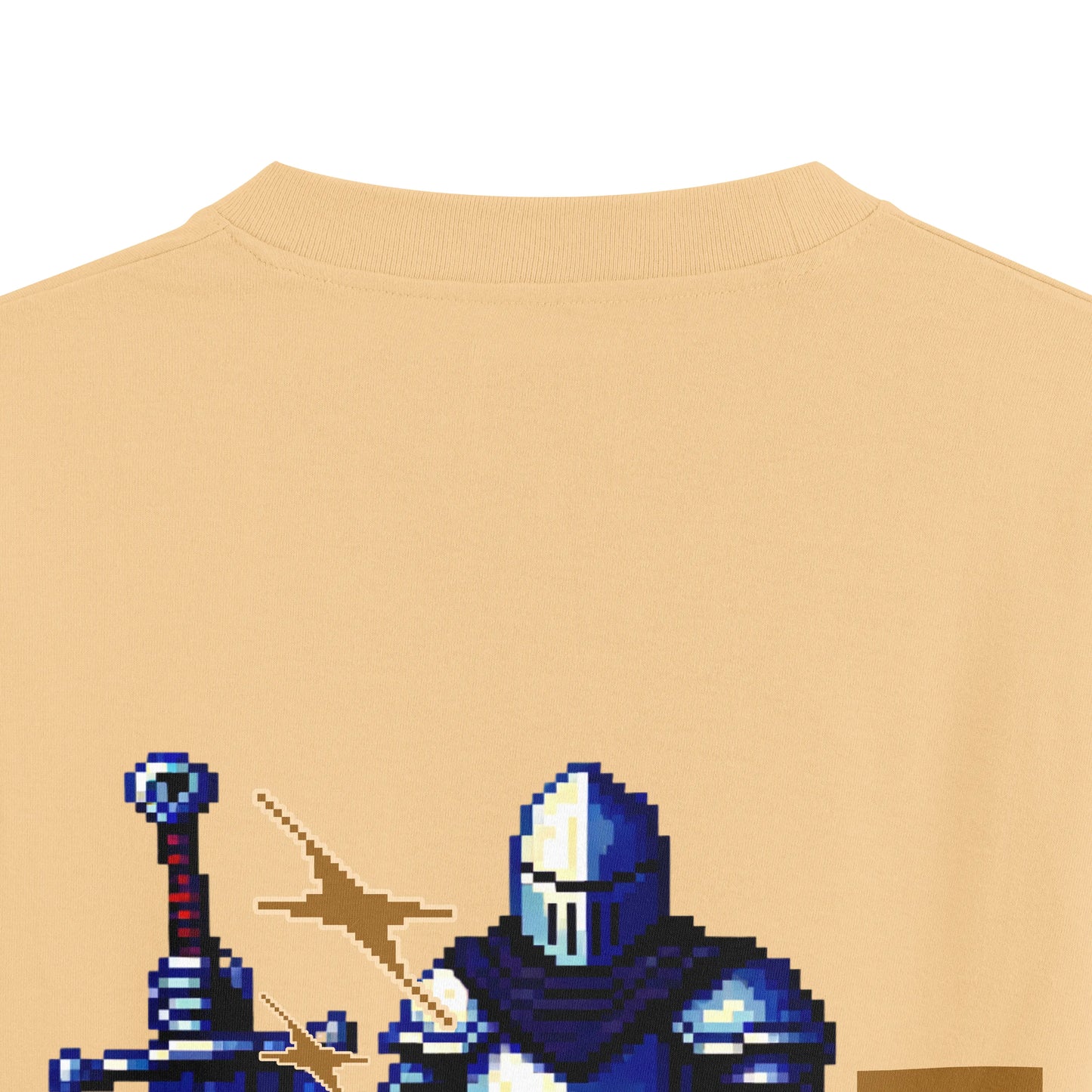 PIXEL PALADIN : BEIGE OVERSIZED T-SHIRT