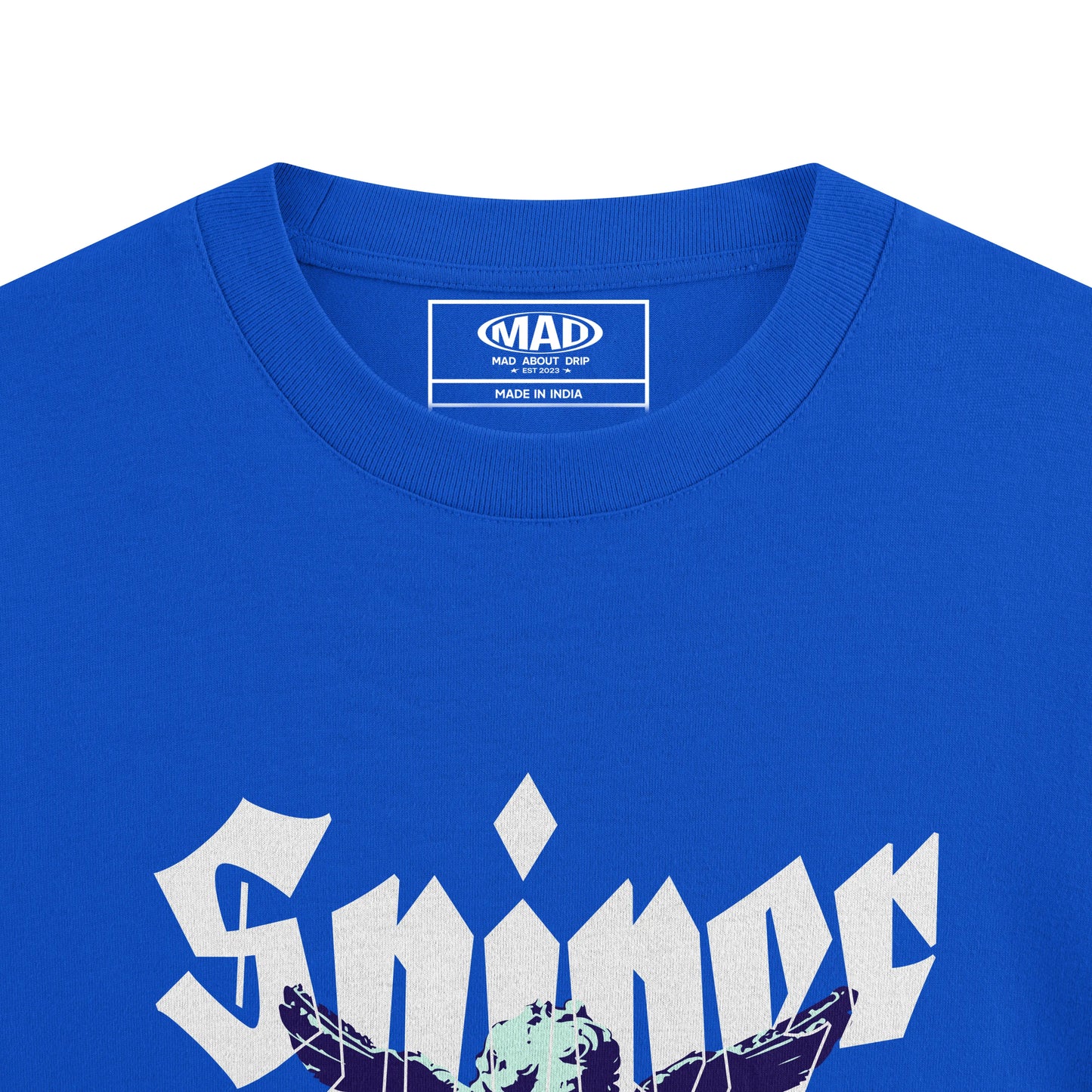 CUPID SNIPER : ROYAL BLUE OVERSIZED T-SHIRT