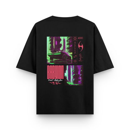 BABYLON : BLACK OVERSIZED T-SHIRT