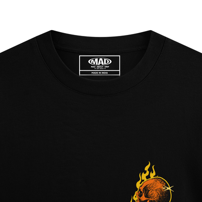 DEATHLY AESTHETICS : BLACK OVERSIZED T-SHIRT