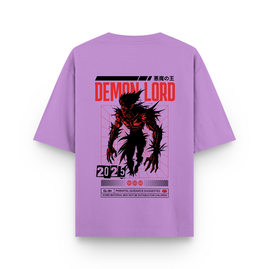 DEMON LORD : LAVENDER OVERSIZED T-SHIRT