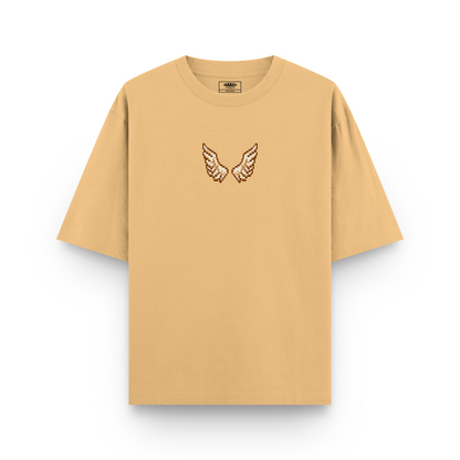 GRIFFIN : BEIGE OVERSIZED T-SHIRT
