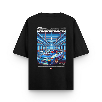 JDM PIXEL : BLACK OVERSIZED T-SHIRT