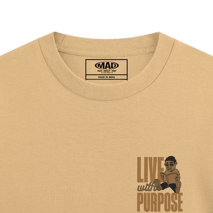 PASSION : BEIGE OVERSIZED T-SHIRT