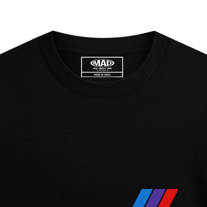 MOTORSPORT 3  : BLACK OVERSIZED T-SHIRT
