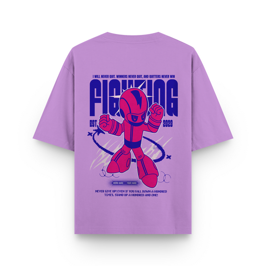 ROBOCOP : LAVENDER OVERSIZED T-SHIRT