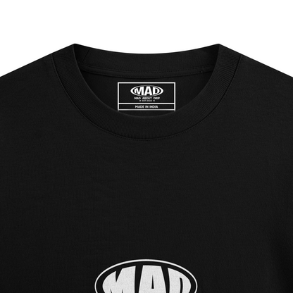 TRANSCENDENT : BLACK OVERSIZED T-SHIRT