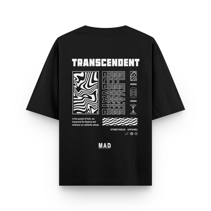 TRANSCENDENT : BLACK OVERSIZED T-SHIRT