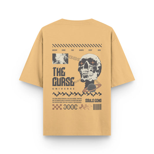 THE CURSE : BEIGE OVERSIZED T-SHIRT