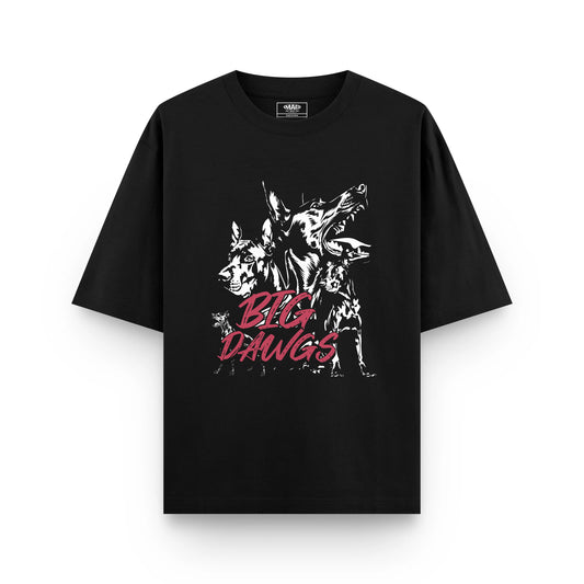 UNDERDAWG : BLACK OVERSIZED T-SHIRT