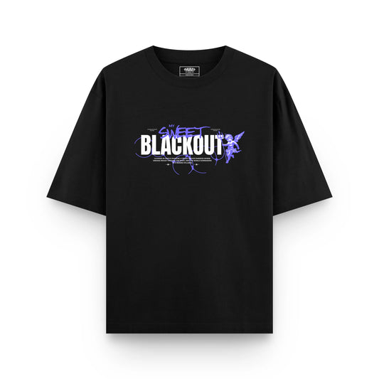 BLACKOUT : BLACK OVERSIZED T-SHIRT