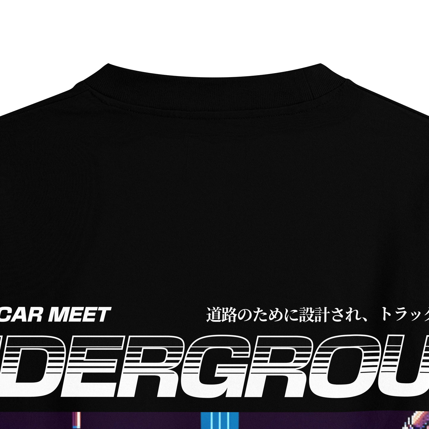 JDM PIXEL : BLACK OVERSIZED T-SHIRT