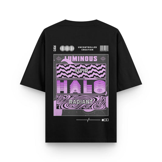 LUMINOUS : BLACK OVERSIZED T-SHIRT