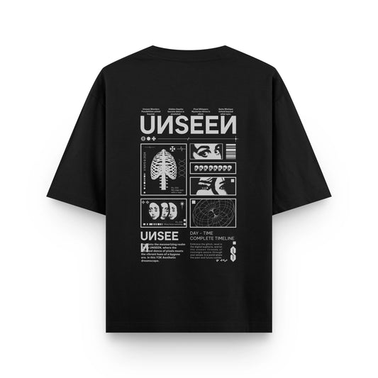 UNSEEN : BLACK OVERSIZED T-SHIRT