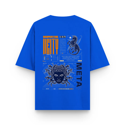 MEDUSA : ROYAL BLUE OVERSIZED T-SHIRT