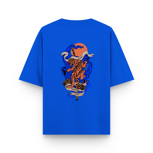 TIGER : ROYAL BLUE OVERSIZED T-SHIRT
