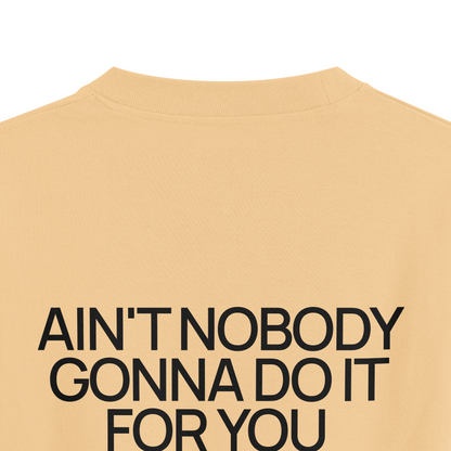 GRATEFUL UNIVERSE : BEIGE OVERSIZED T-SHIRT