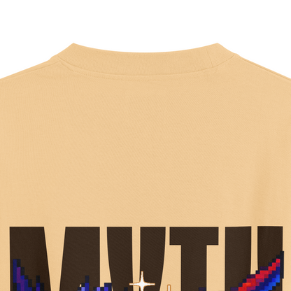 GRIFFIN : BEIGE OVERSIZED T-SHIRT