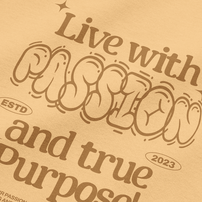 PASSION : BEIGE OVERSIZED T-SHIRT