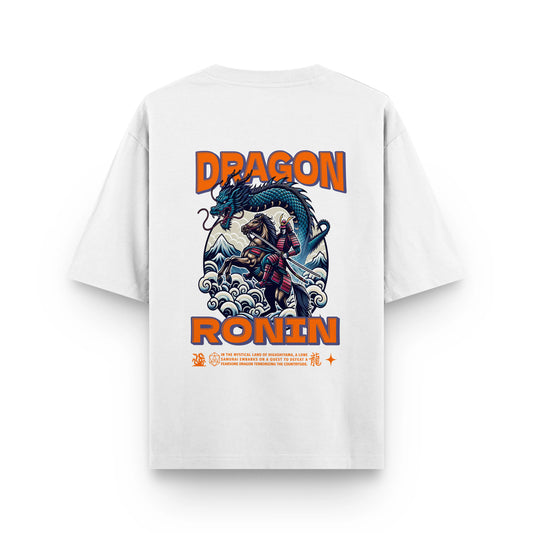 DRAGON RONIN : WHITE OVERSIZED T-SHIRT